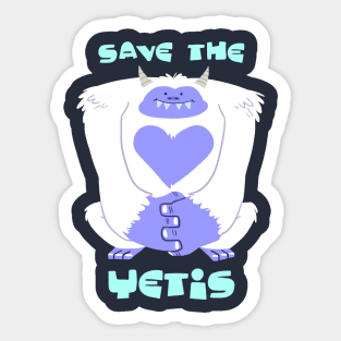 Save the Yetis Sticker